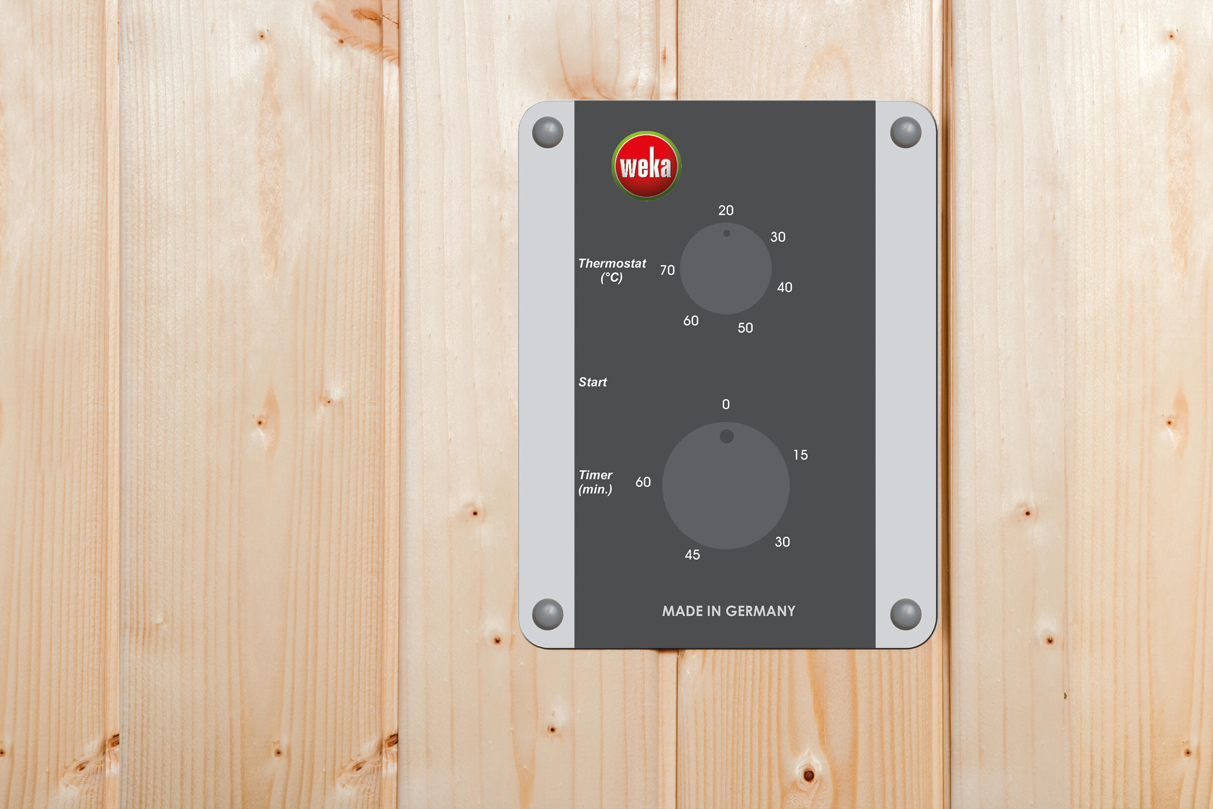 WEKA Infrarotkabine Sauna Hamina 2  Steuerung