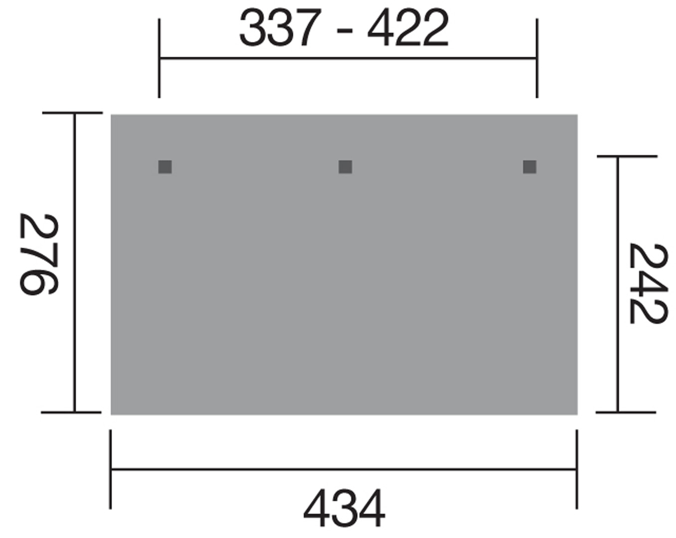 WEKA Terrasse 672 Gr. 1 Grundriss