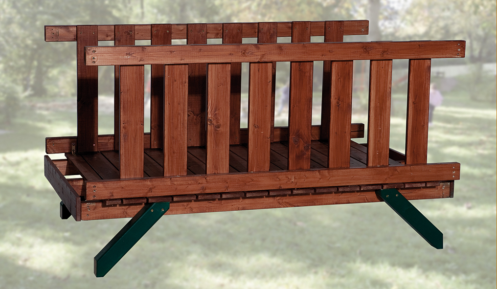 Tabaluga Brücke aus Massivholz | Verbindet zwei Türme der Reihe 816