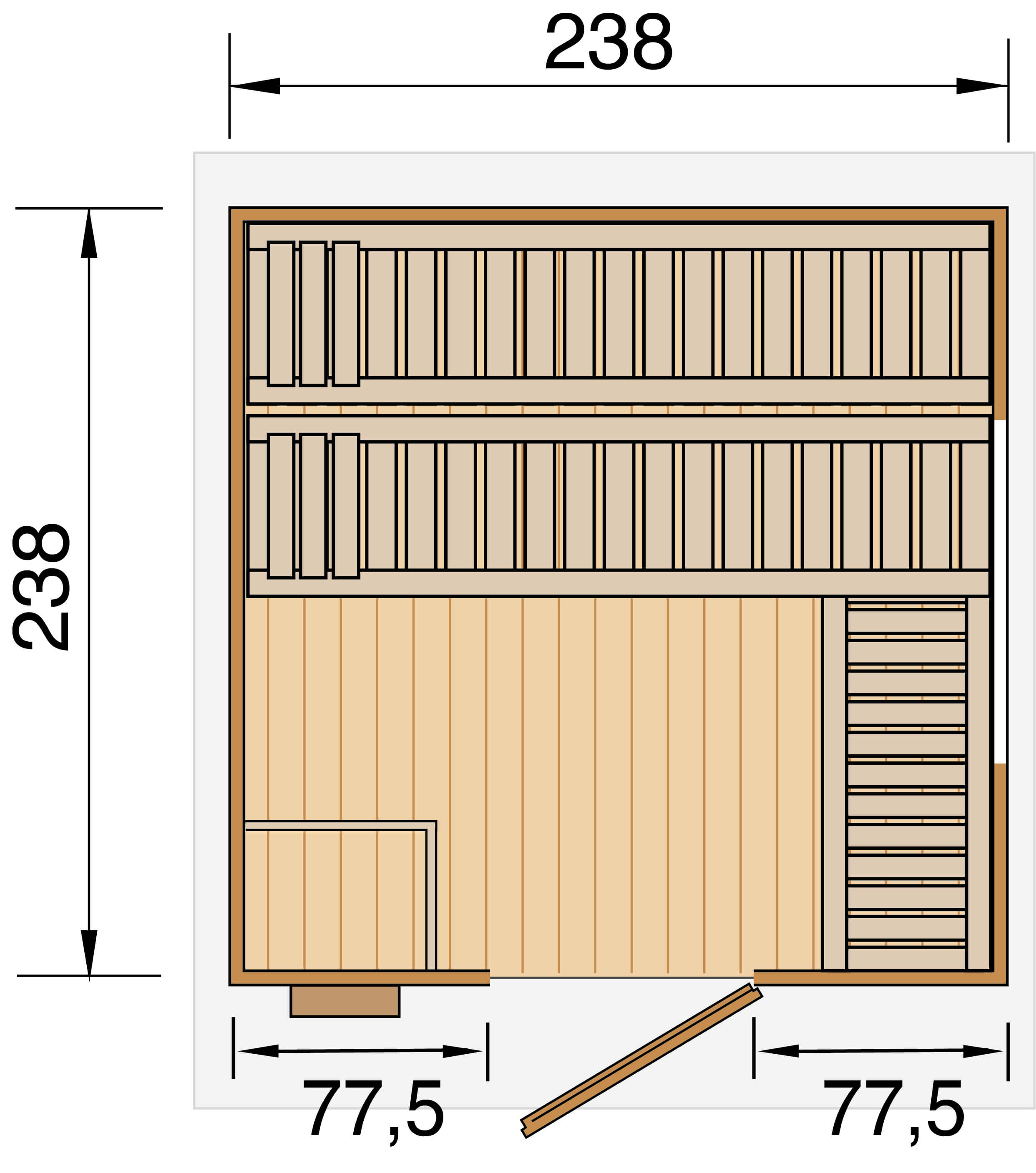 weka Saunahaus Kuopio Grundriss
